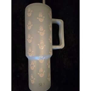Simple Modern 40oz Trek Tumbler Light‎ Blue Snowmen Trekmas Limited Edition ☃️